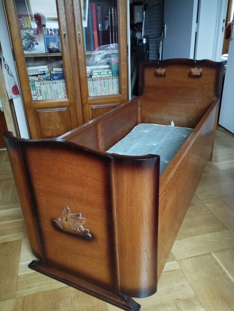 Lit enfant en bois style art dco 100 Bivres (91)