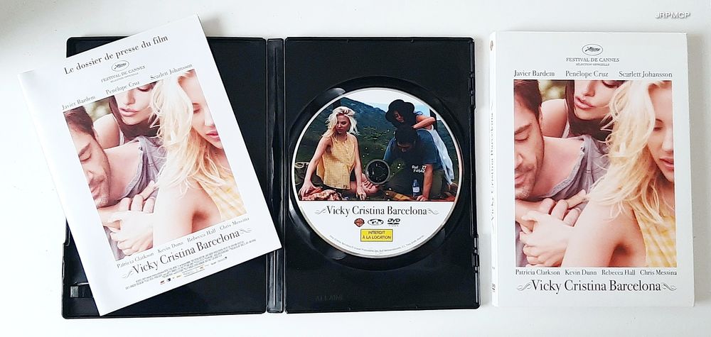 Vicky Cristina Barcelona ? Film de Woody Allen. 1xDVD DVD et blu-ray