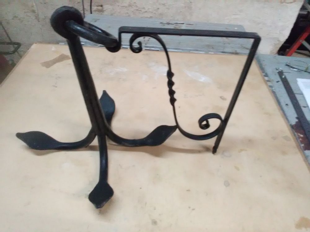 Grappin, encre marine en fer forg&eacute; Décoration