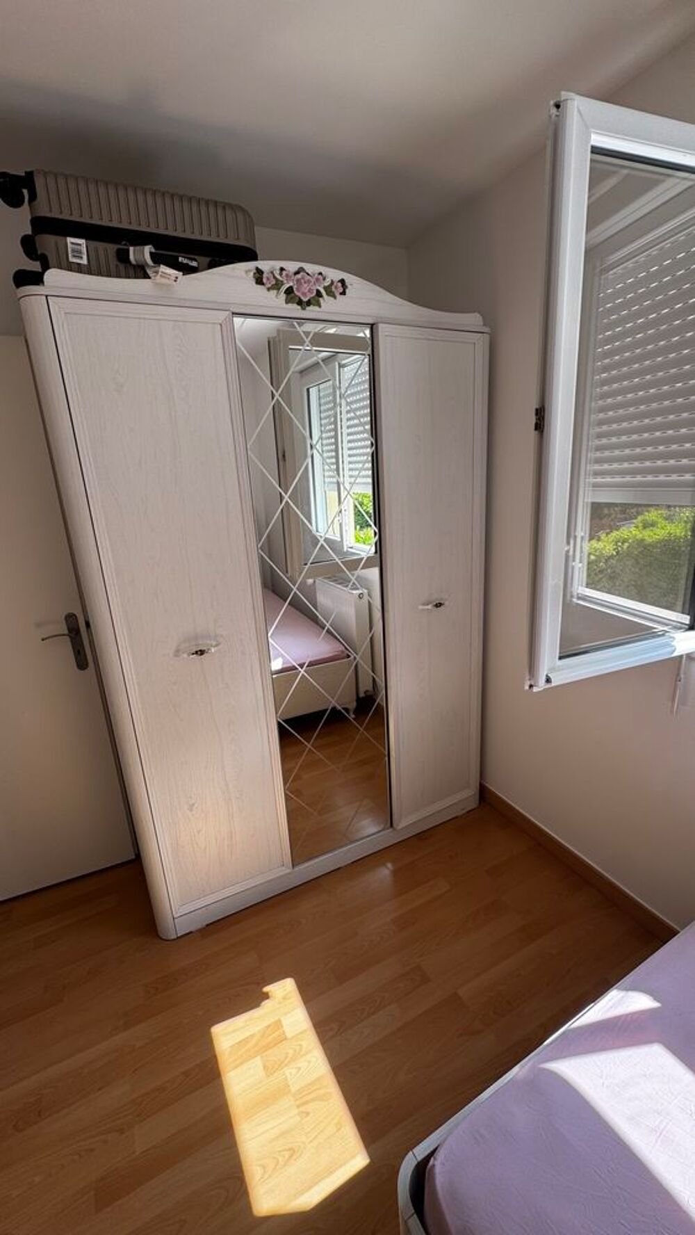 Ensemble chambre fille (Lit, Armoire, Commode, Chevet) Mobilier enfants
