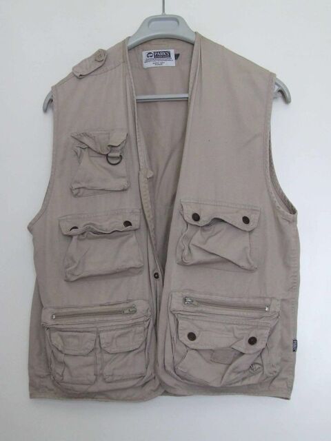 Veste sans manches de chasse (gabon vest) Beige, Taille L 12 Bagnolet (93)