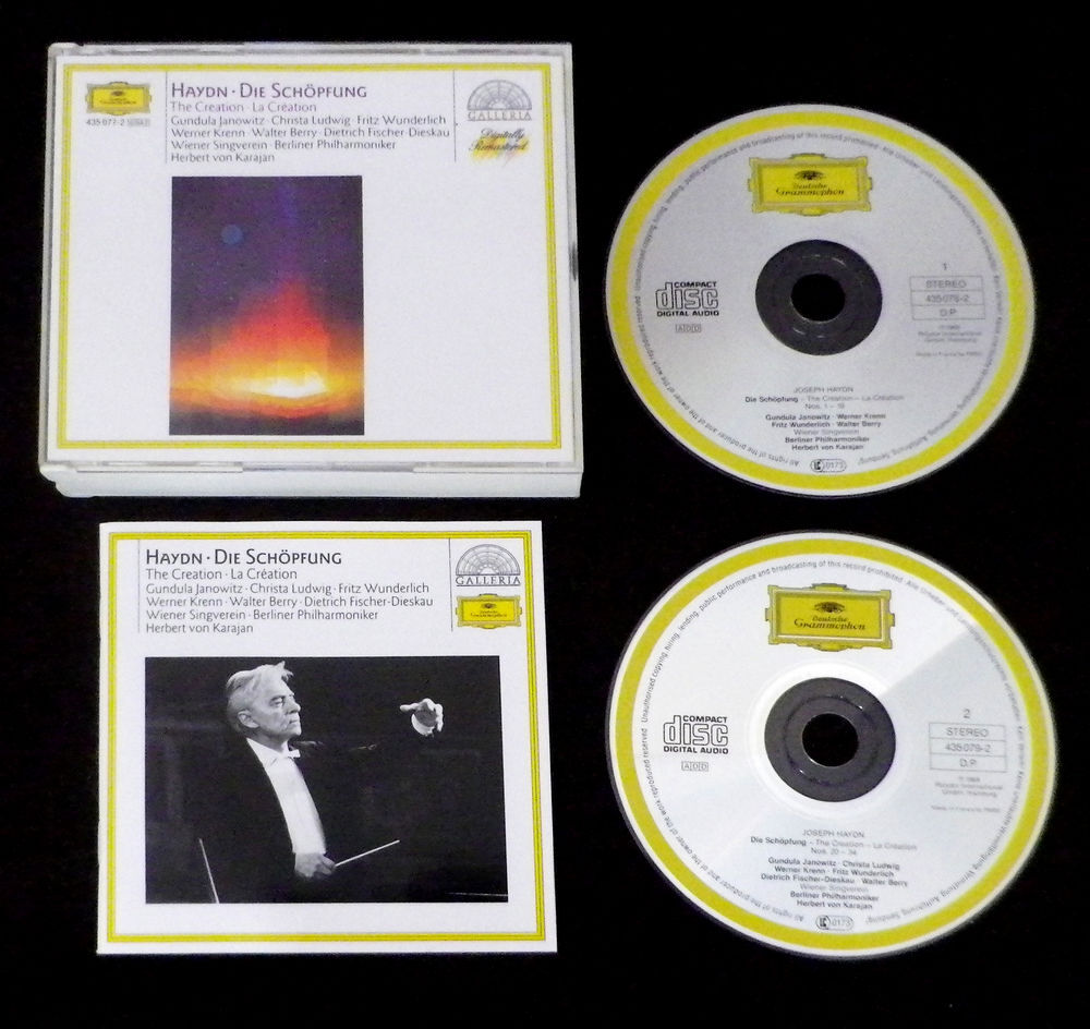 2 CD - HAYDN - La Cr&eacute;ation - Karajan CD et vinyles