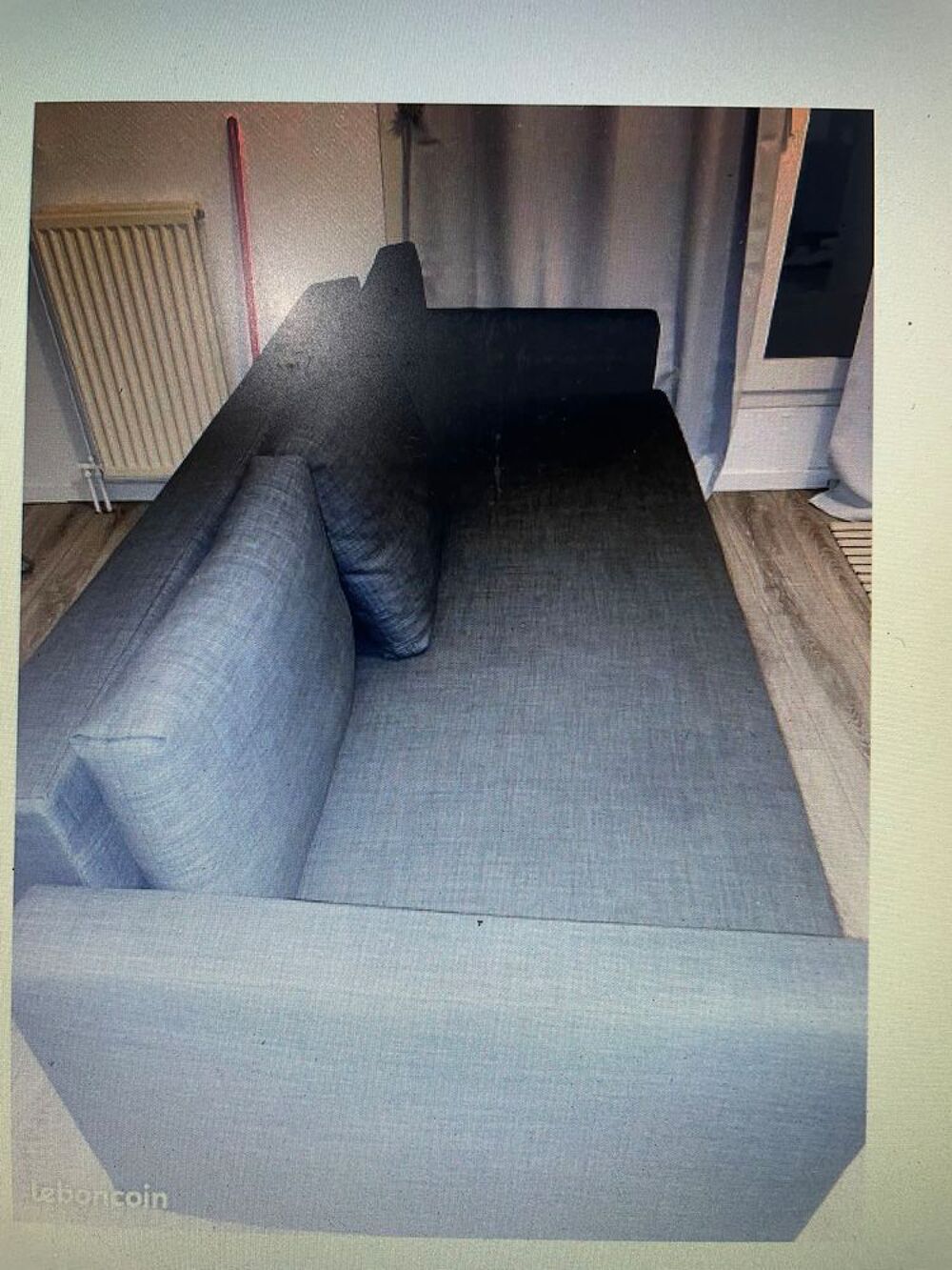 CANAPE 3 PLACES CONVERTIBLE GRIS ANTHRACITE Meubles