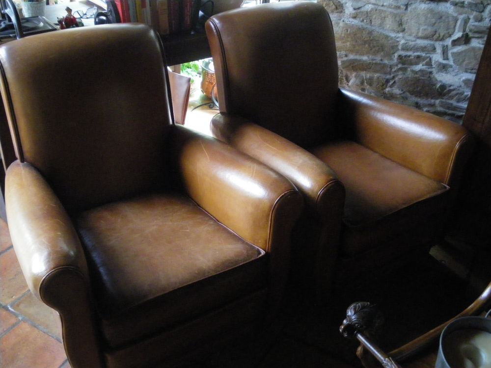 fauteuils club cuir Meubles