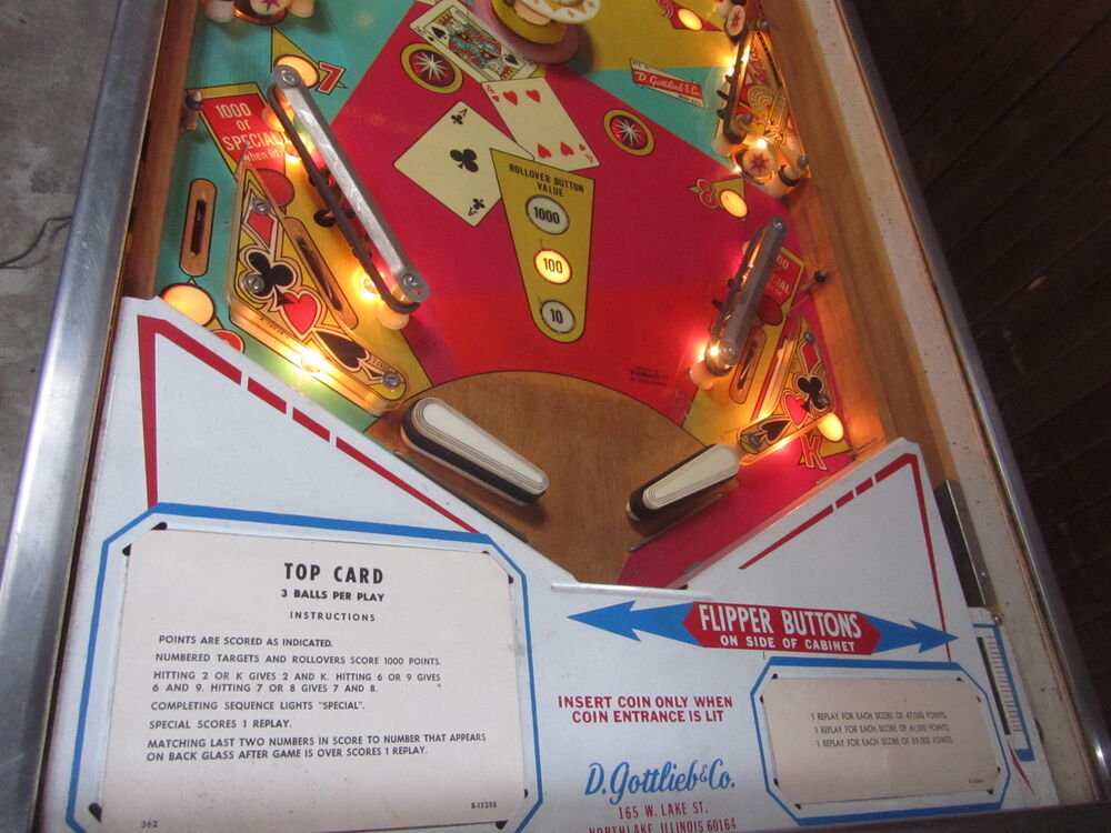 Flipper &eacute;lectrom&eacute;canique Gottlieb Jeux / jouets