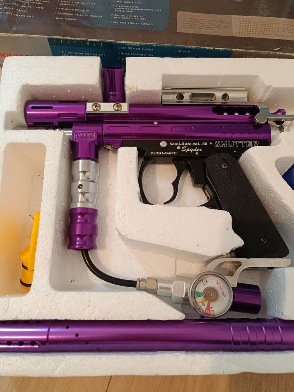 Paintball : lanceur Spyder Shutter Sports