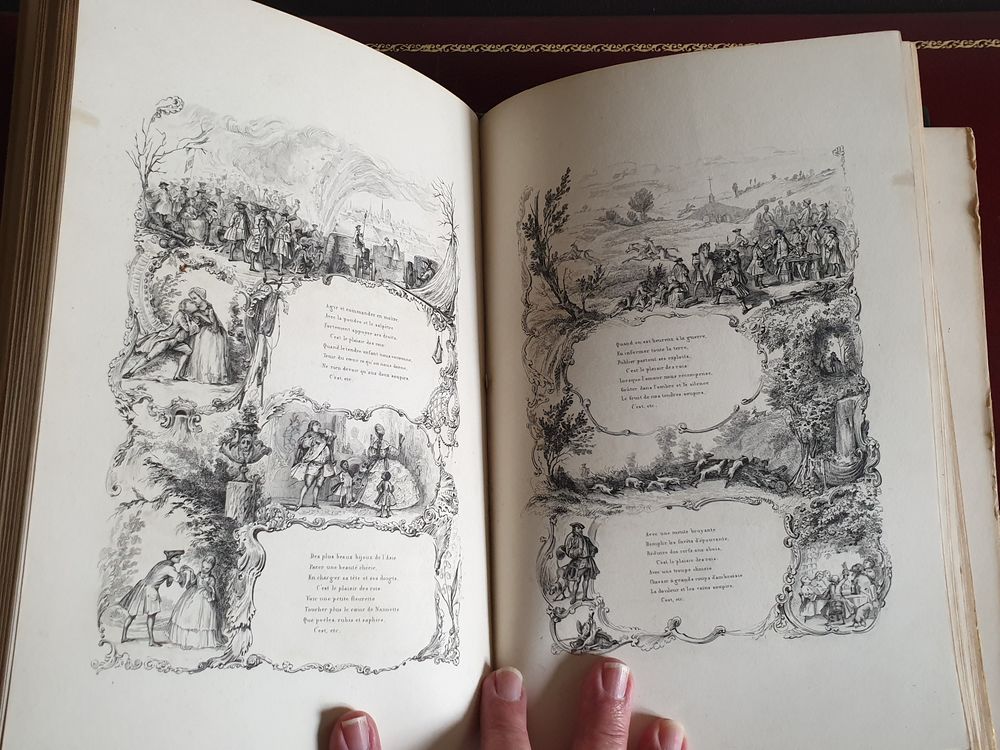 Rare Chants et chansons populaires de France DELLOYE 1843 Livres et BD