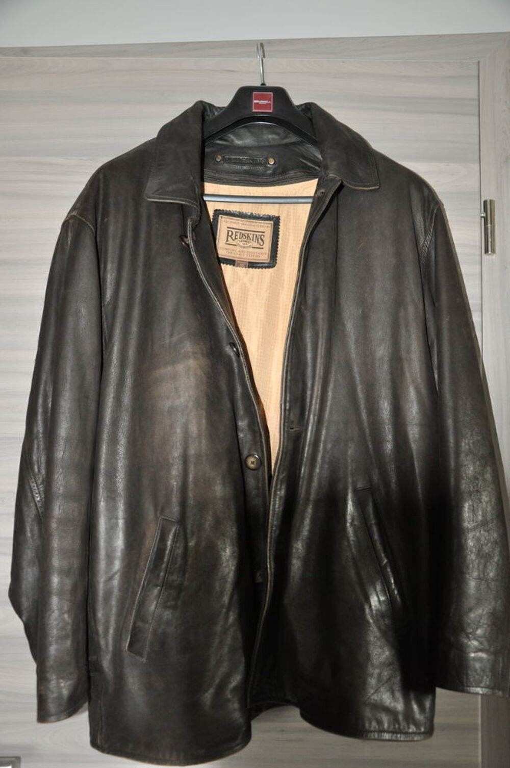 Veste cuir Redskins XL Vtements