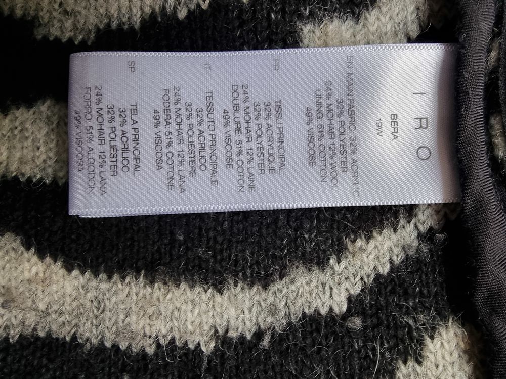 Veste motif z&egrave;bre Iro Vêtements