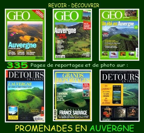 AUVERGNE - cantal - puy de d�me / prixportcompris 18 Lille (59)