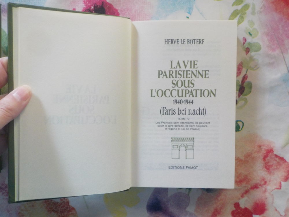 LA VIE PARISIENNE SOUS L'OCCUPATION T1&agrave;4 de Herv&eacute; LE BOTERF Livres et BD