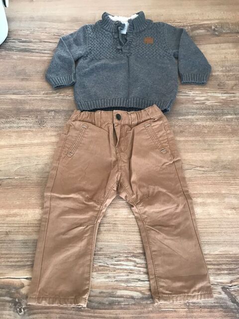 Jean + pull enfant garçon   Obaîbi   7 Saleilles (66)