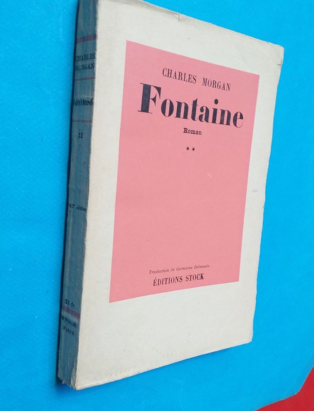 Charles MORGAN : Fontaine - STOCK - Livres et BD
