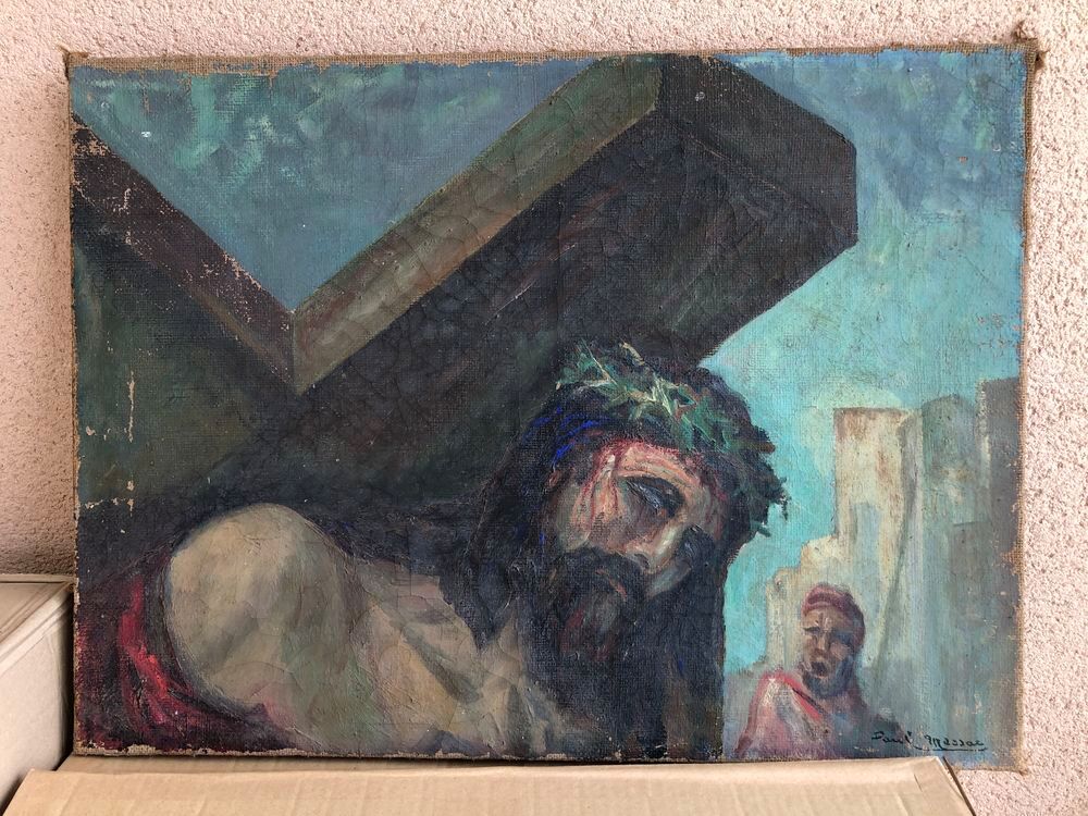 Tableau religieux christ sur La Cr
Tableau religieux 
