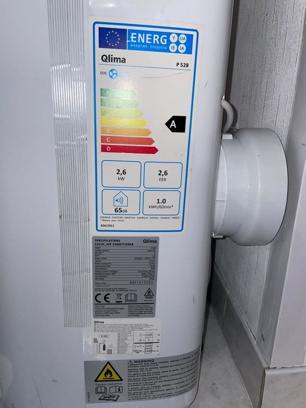 climatiseur qulima p528 occasion 2640w Electroménager