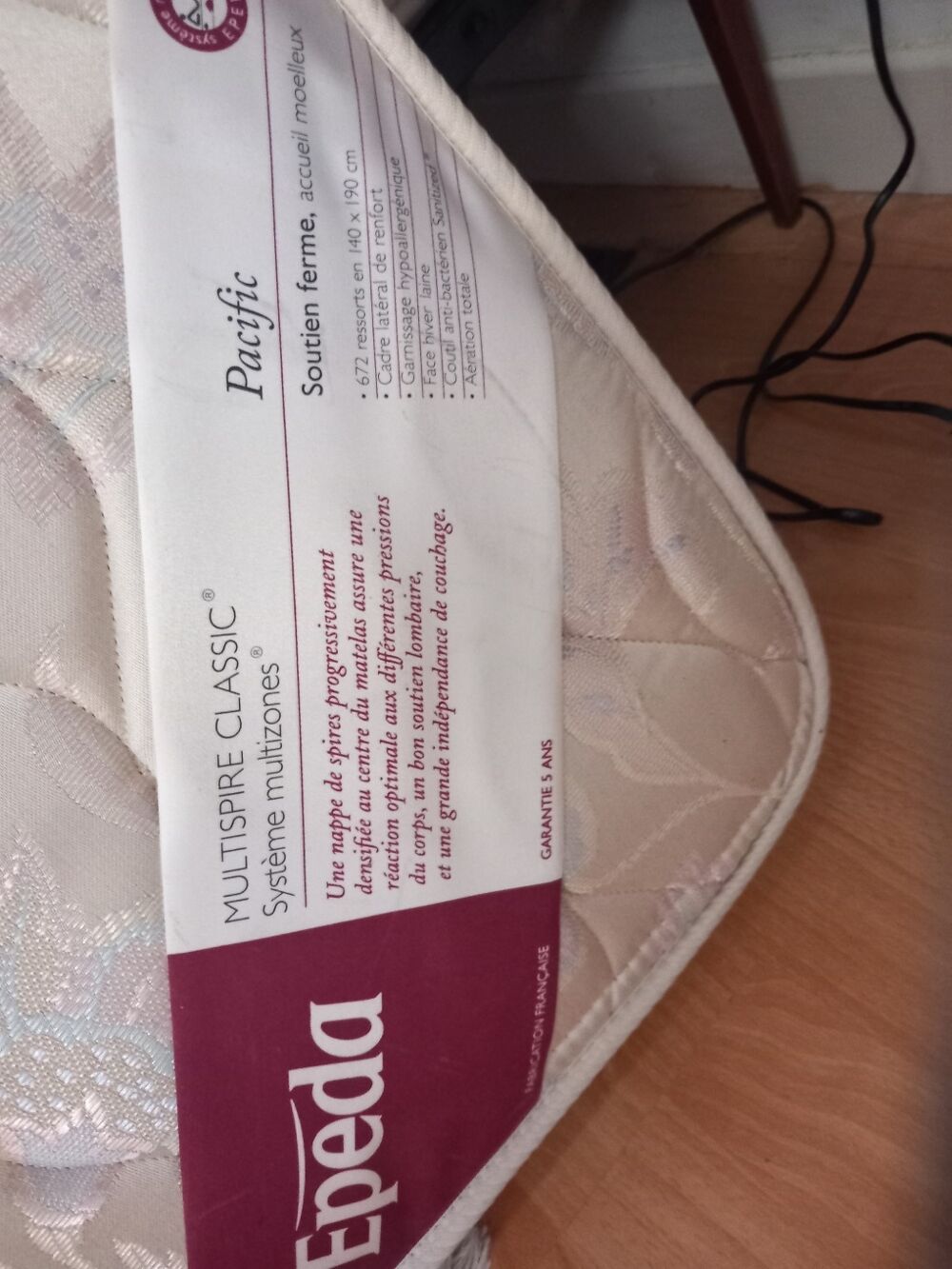 Matelas Ep&eacute;da pour lit 1 personne Meubles