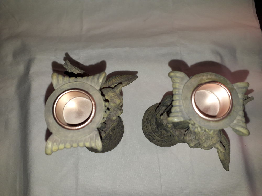 2 Bougeoirs 1 Gargouille D�coration