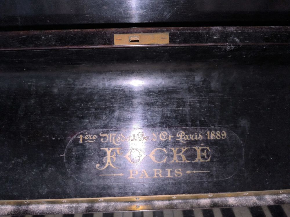 Piano Fock&eacute; Paris 1ere m&eacute;daille d'or 1889 Instruments de musique