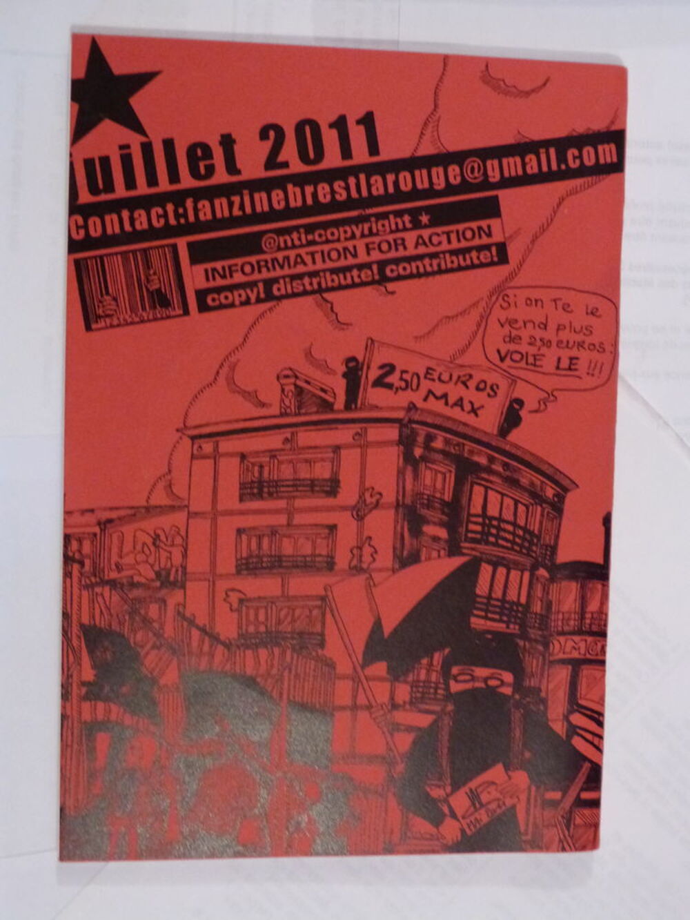 BREST LA ROUGE FANZINE DE CONTRE CULTURE N&deg; 6 Livres et BD
