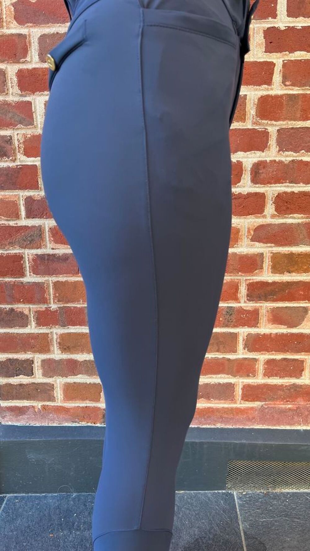 Pantalon d'&eacute;quitation bleu marine Pomme Sports