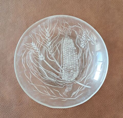 assiette décorative en verre transparent à  bords irrégulier 4 Carnon Plage (34)