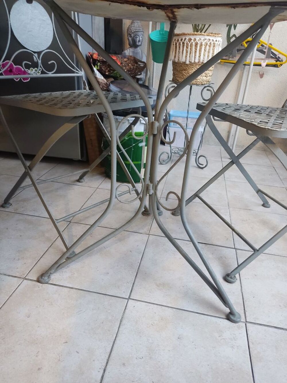 Table en fer forg&eacute; Meubles
