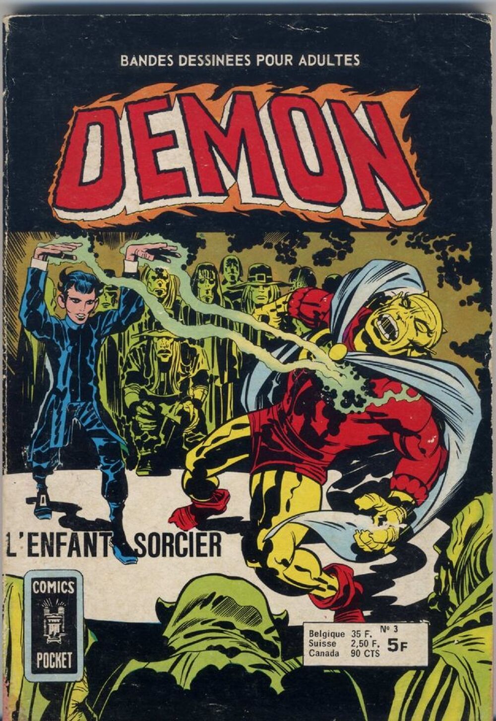 D&eacute;mon n&deg; 3 : L'enfant sorcier - Comics Pocket - ARTIMA - 76 Livres et BD