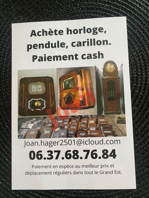 Rachte horloge Carillon est pendule 100 Metz (57)