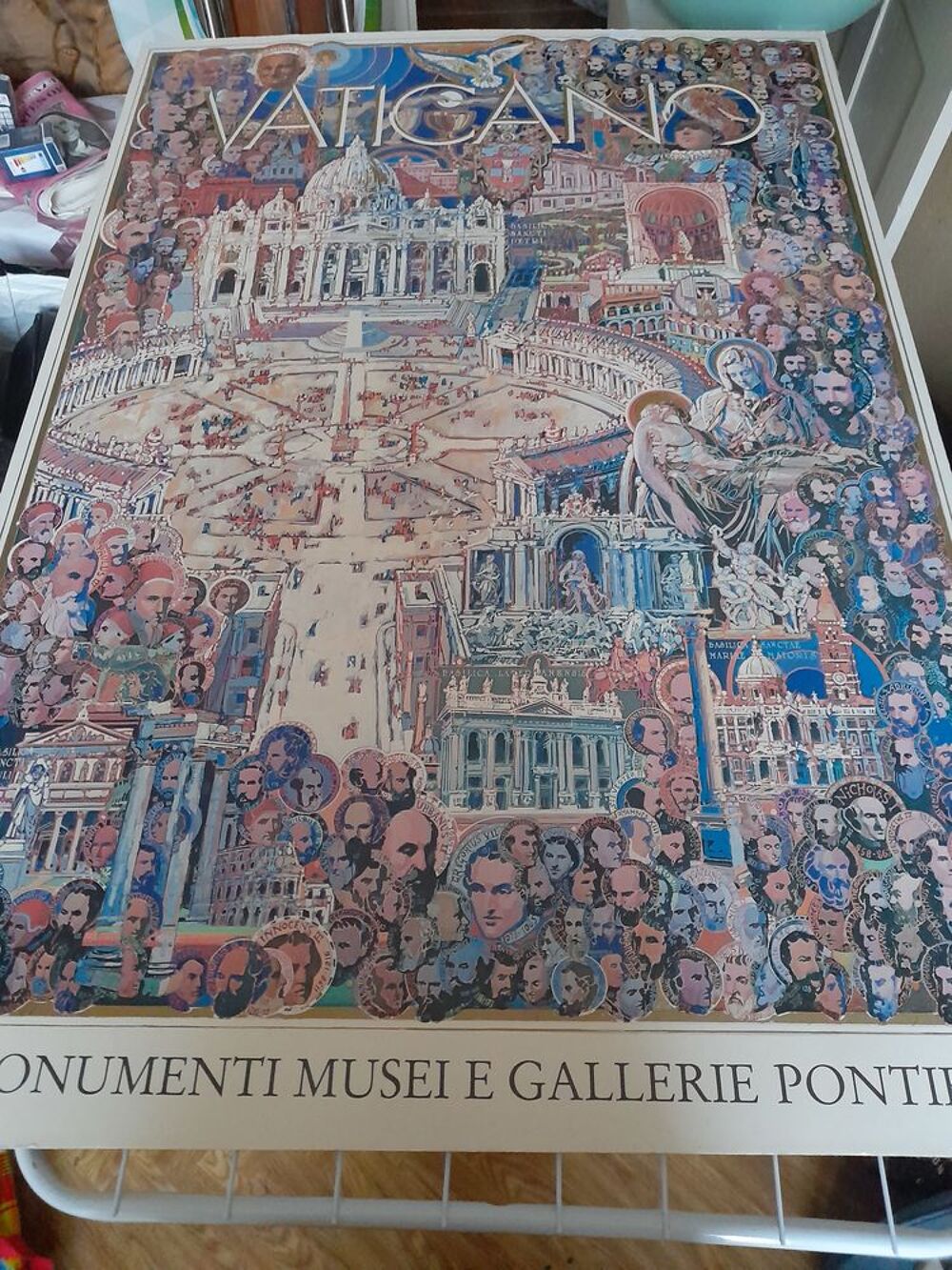Poster du vatican et tous ces papes 