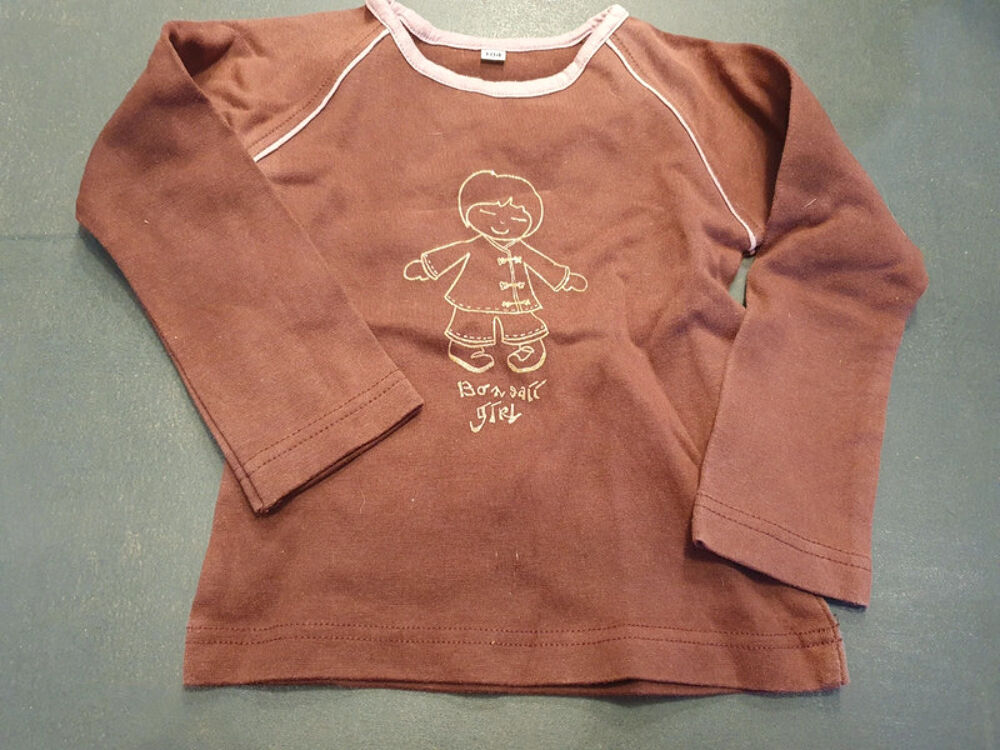 tee-shirt manche longue - violet Vêtements enfants