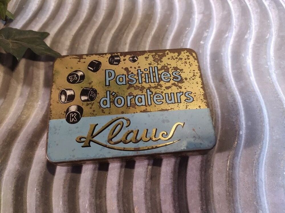 Ancienne Boite Publicitaire Pastilles d'Orateur Klaus 