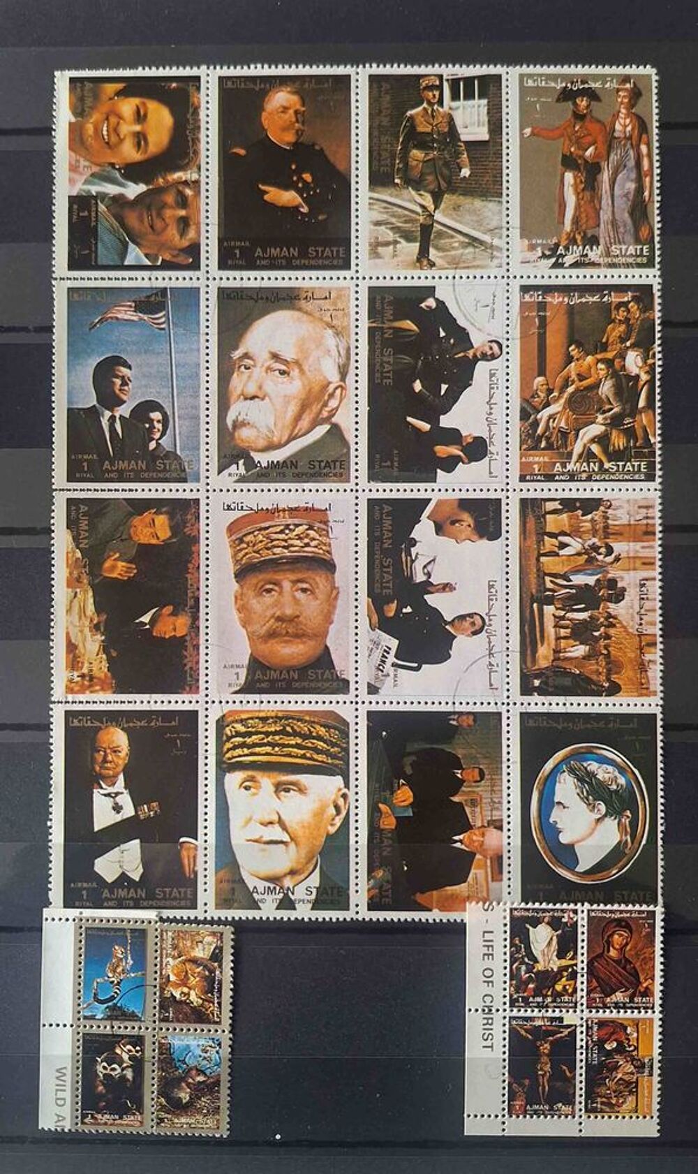 S&eacute;rie de timbres de collection d'Ajman C 
