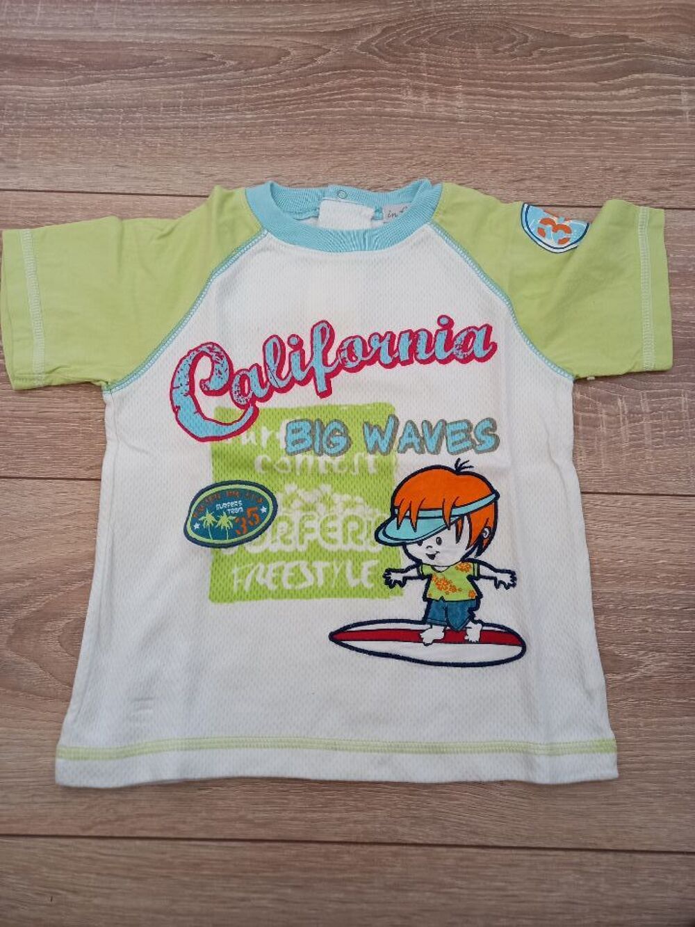 Tee-shirt manches courtes multicolore marque In Extenso 2 an Vtements enfants