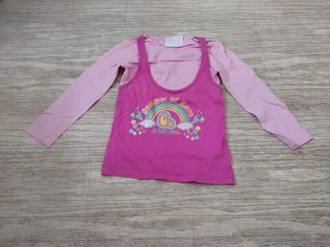 F 9 E (17) - 5 ans -�Tee-shirt rose  Kiabi Baby  2 Paris 13 (75)