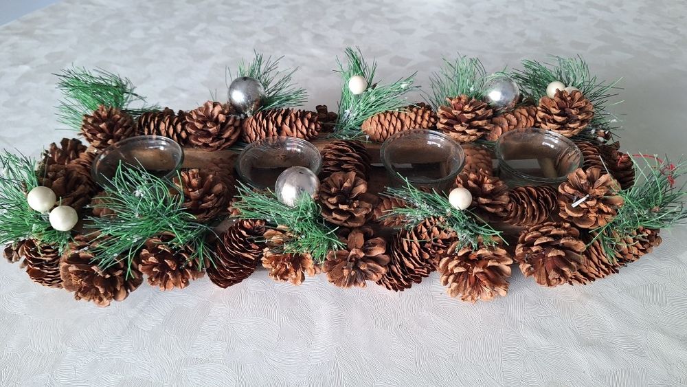 Lot d&eacute;corations No&euml;l 40 boules + d&eacute;cor de table Décoration