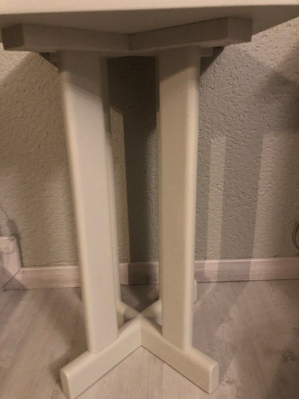 petite table/sellette grise en bois massif faite sur mesure &eacute;tat NEUF Meubles