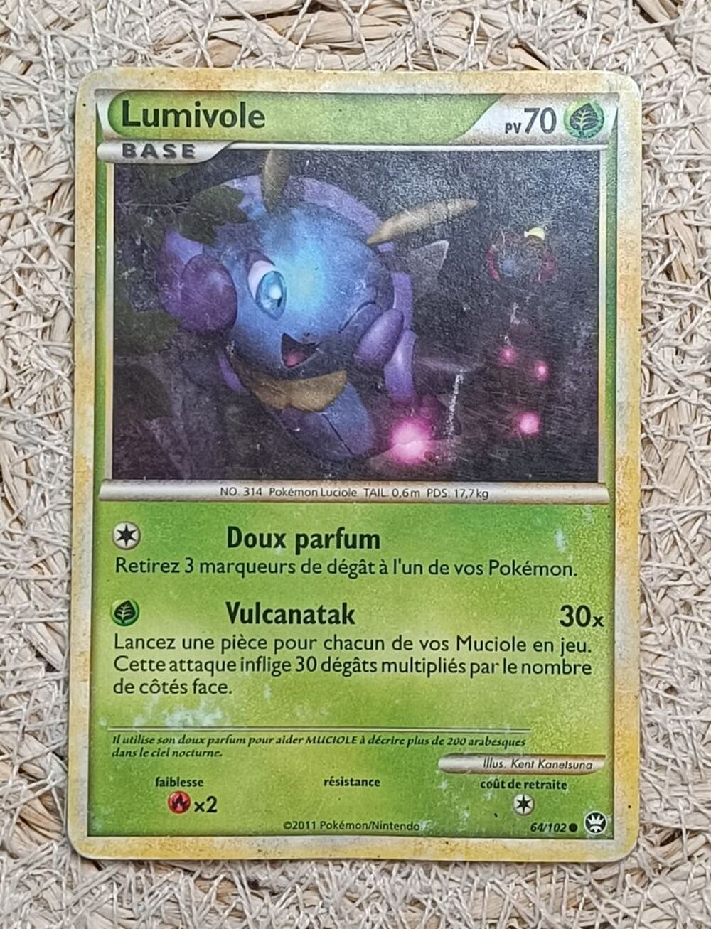 Carte Pok&eacute;mon - Lumivole - 64/102 Jeux / jouets