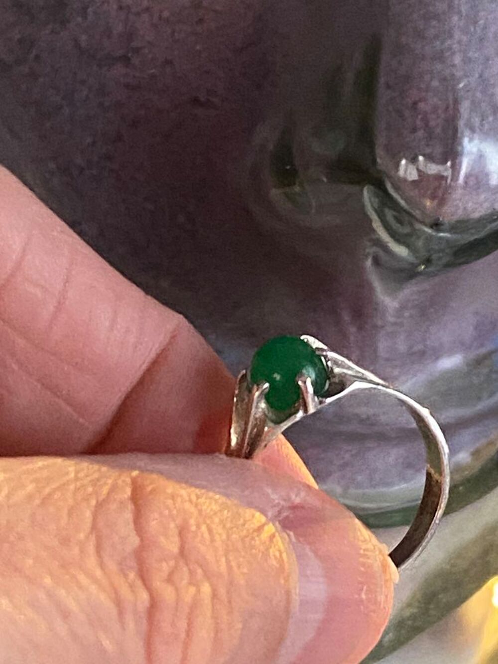 Bague poin&ccedil;on 950 Bijoux et montres