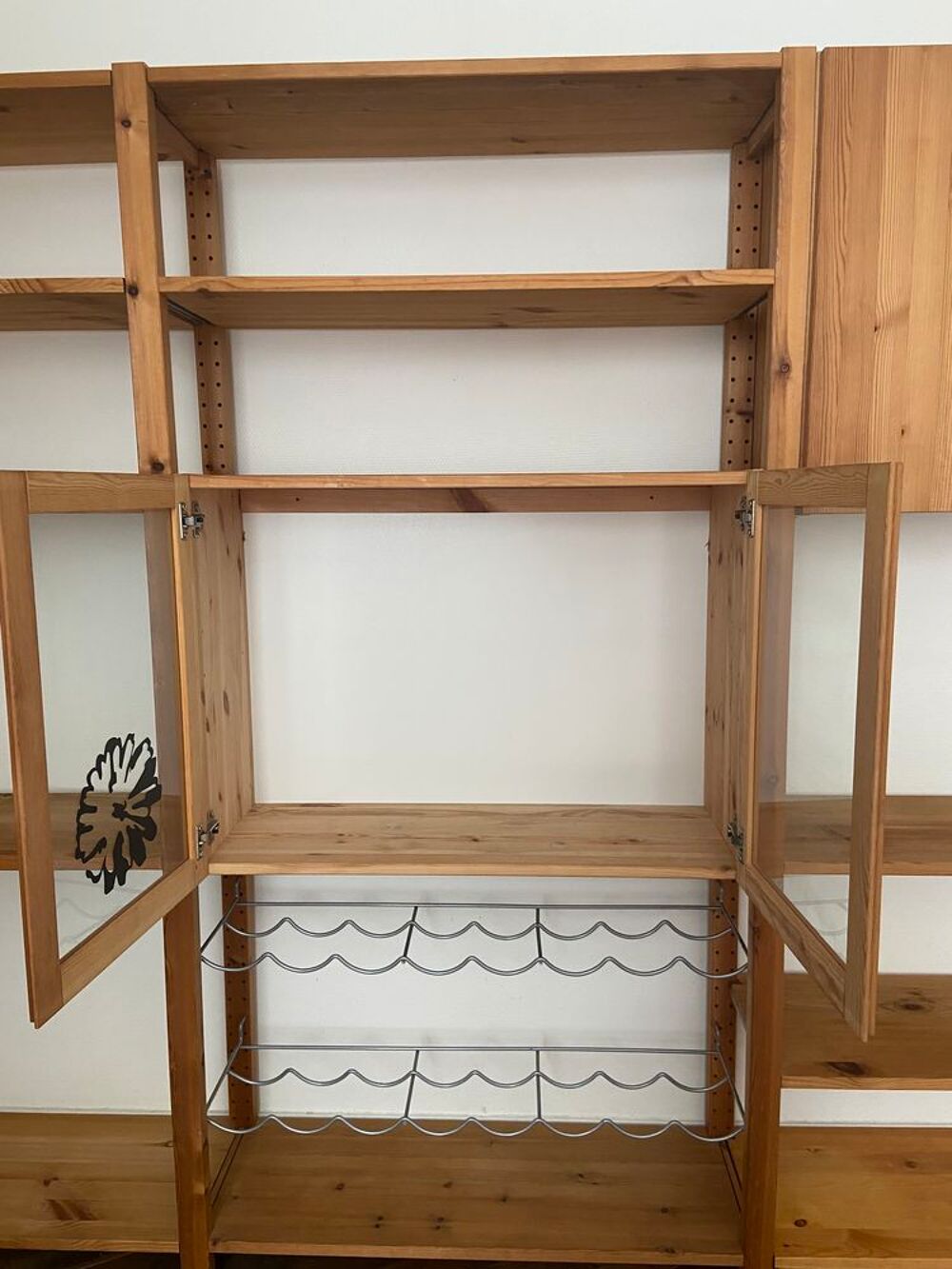 grande biblioth&egrave;que scandinave en pin massif - 3m x 1m80 Meubles