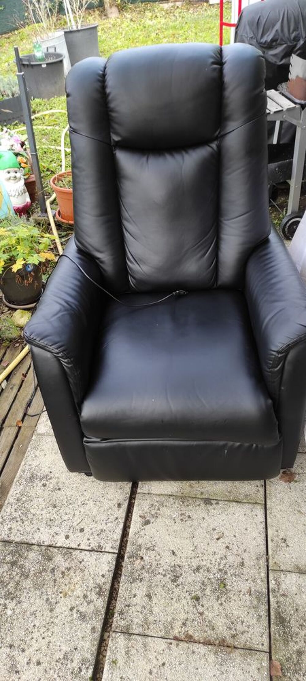 FAUTEUIL RELAX RELEVEUR en simili cuir Meubles