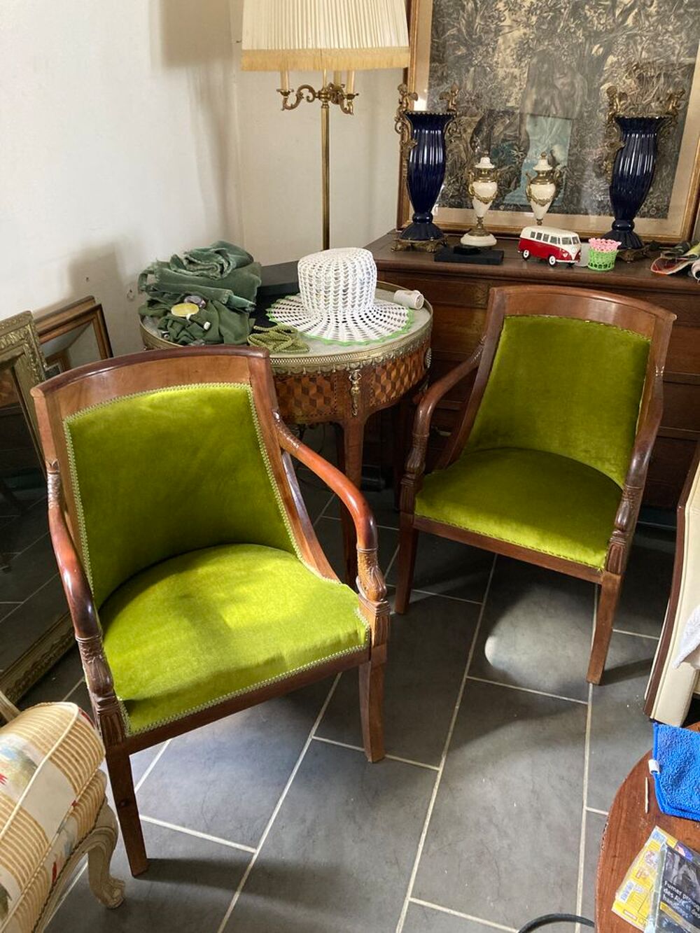 Fauteuils Louis Philippe en acajou Meubles