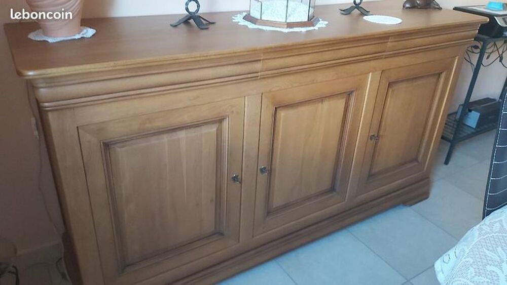 Buffet 3 portes + 3 tiroirs - bois ch&ecirc;ne massif - Directoire Meubles