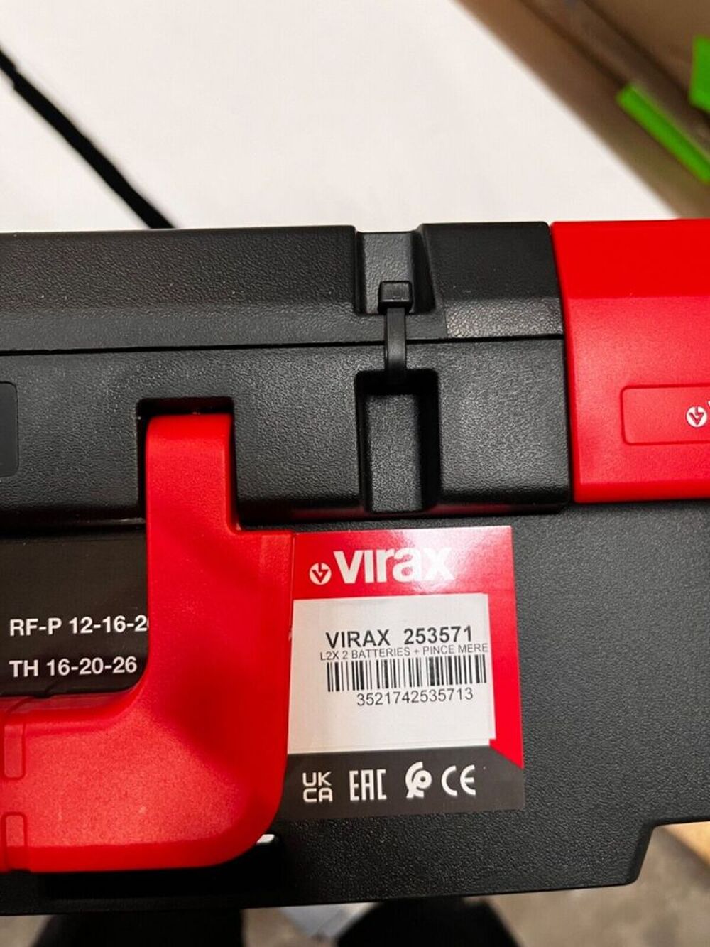 sertisseuse virax L2X + pince mere + 2 batteries + chargeur Bricolage