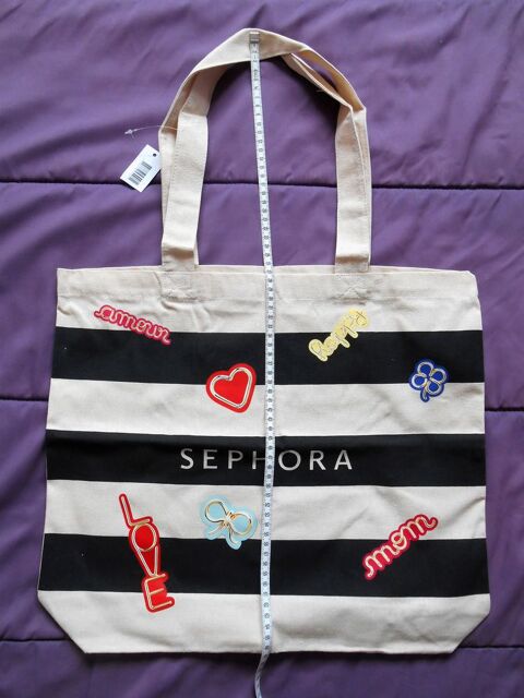 Sac en toile Sephora Dim. : Ht totale 67cm X Larg. 46cm 5 Villejuif (94)
