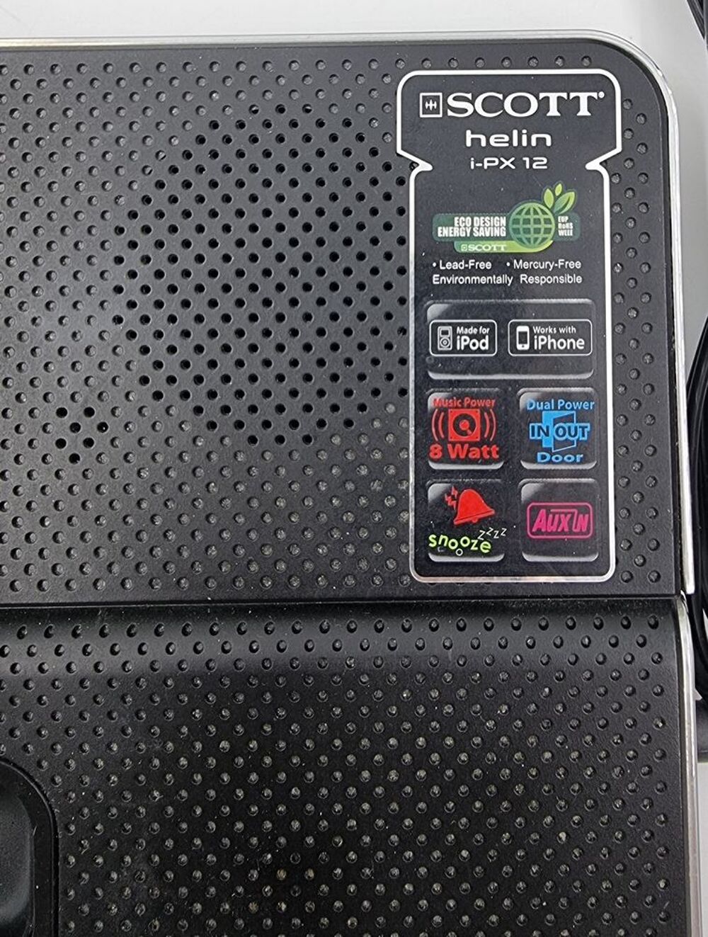 Station enceinte Scott Helin i-PX 12 (pour Ipod &amp; Iphone) Téléphones et tablettes