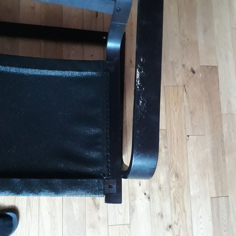 Armature / Structure De Fauteuil Ikea Poang Brun-Noir Meubles