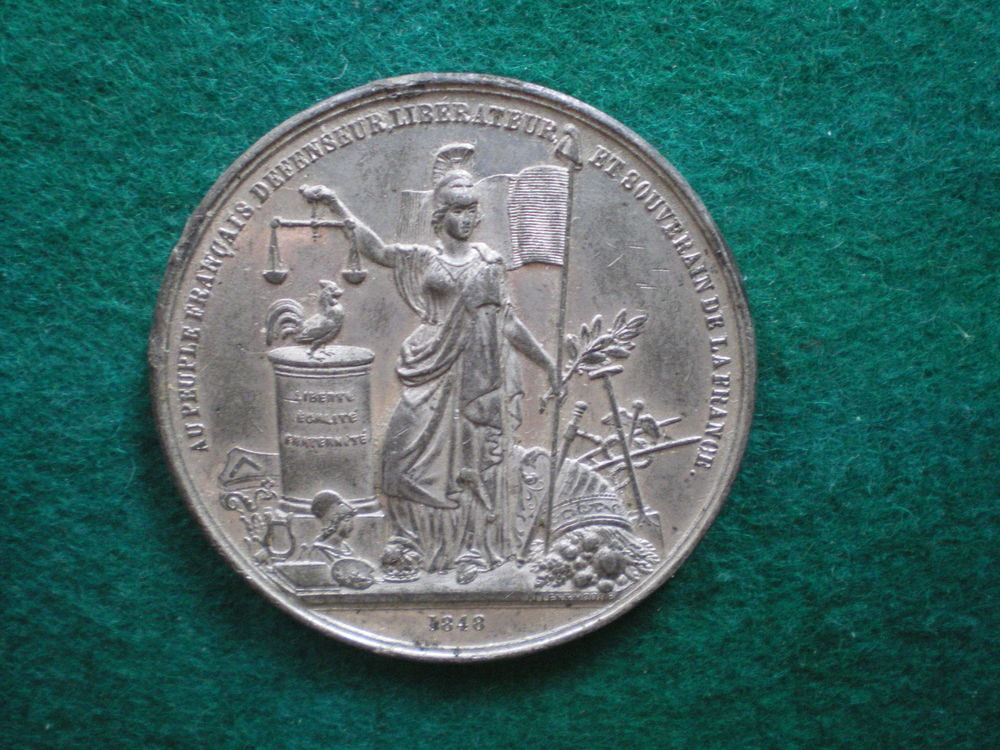 M&eacute;daille de la R&eacute;volution de 1848. 