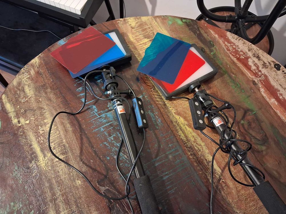 2 &eacute;clairages led USB avec filtre couleur pour photo ou vid&eacute;o Photos/Video/TV
