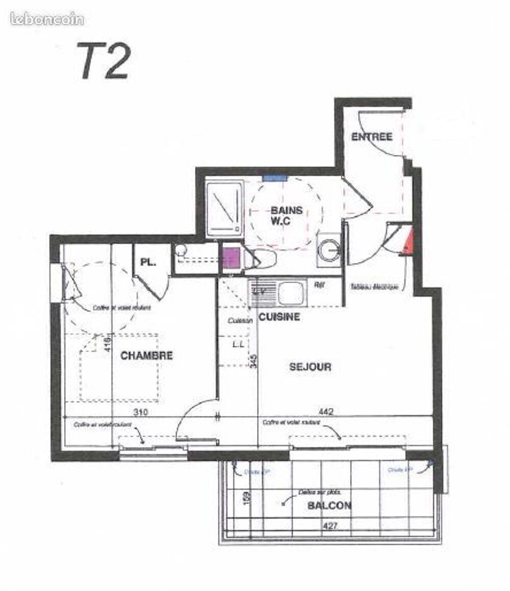Vente Appartement appartement de 2 pièces de 37.20 m² situé au 4è La garde
