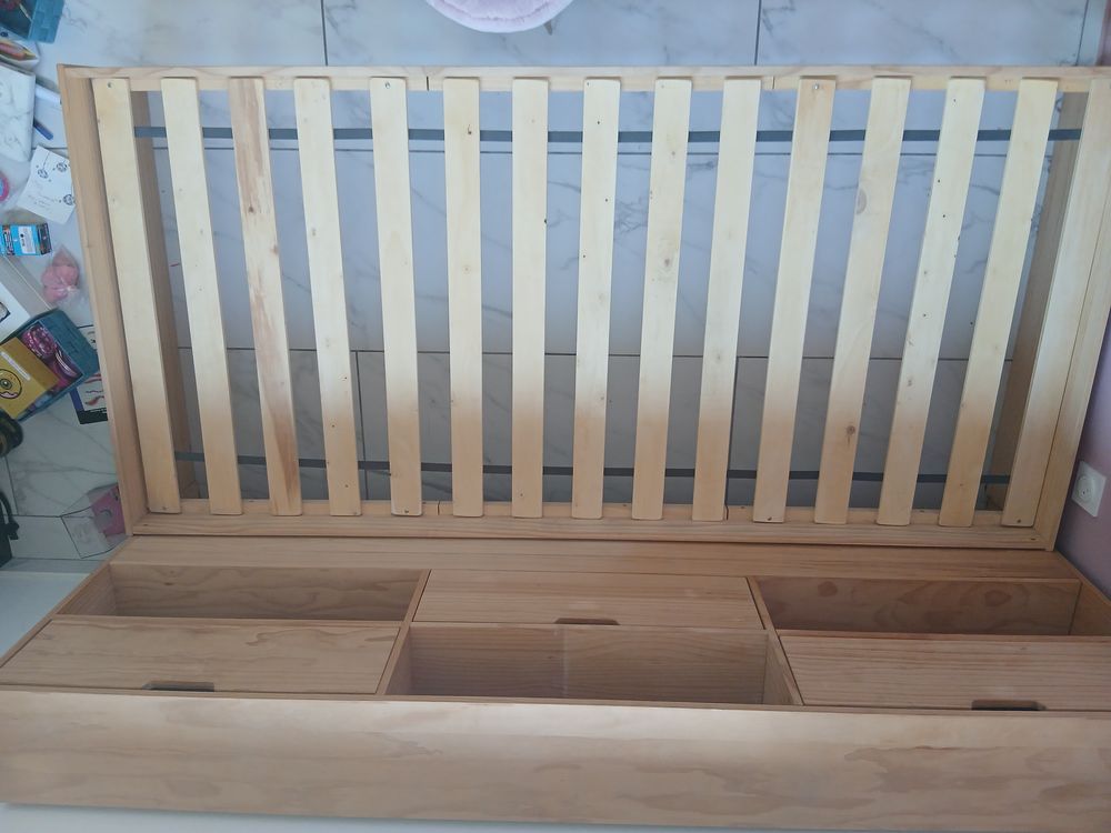 Lit+ rangement +matelas Meubles